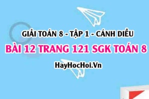 Giải bài 12 trang 121 Toán 8 Tập 1 SGK Cánh Diều: Hình thoi và hình bình hành